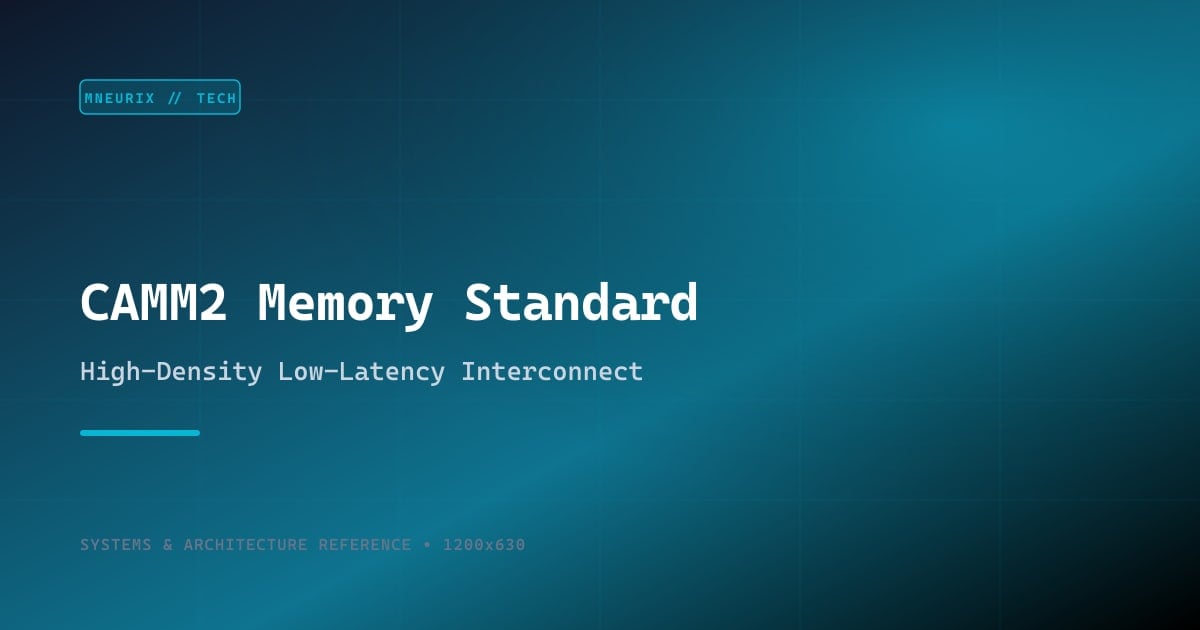 CAMM2 Memory Architecture