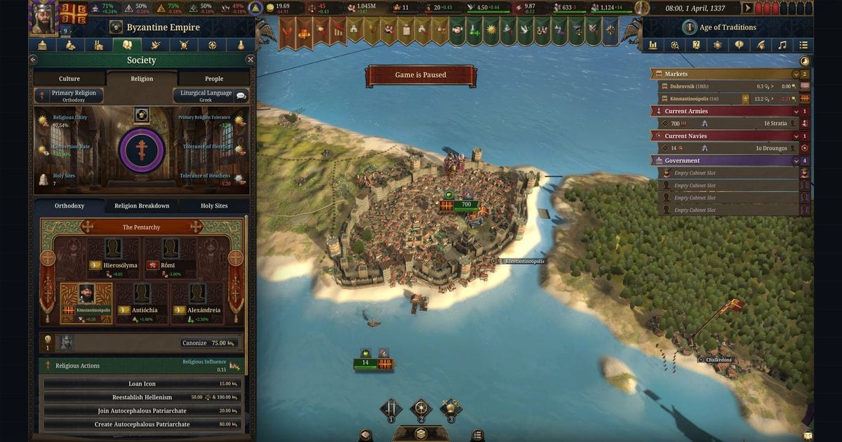 Europa Universalis V: Fate of the Phoenix Expansion Launches May 6 with Patch 1.2