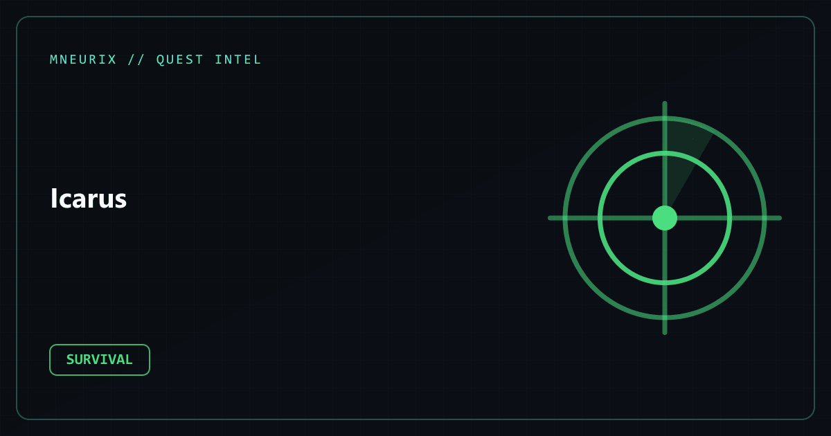 Icarus Survival Mechanics — Stamina, Oxygen & Talent Synergy