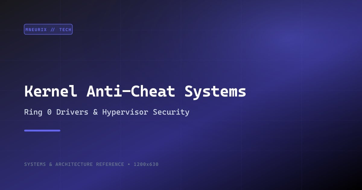 Game Security Systems