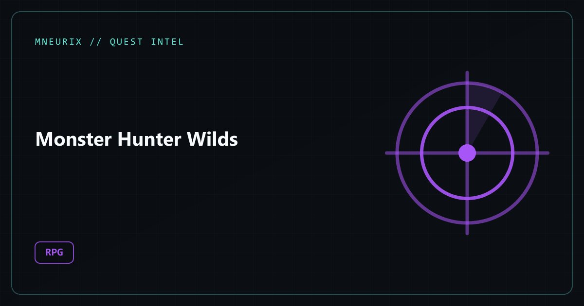 Monster Hunter Wilds