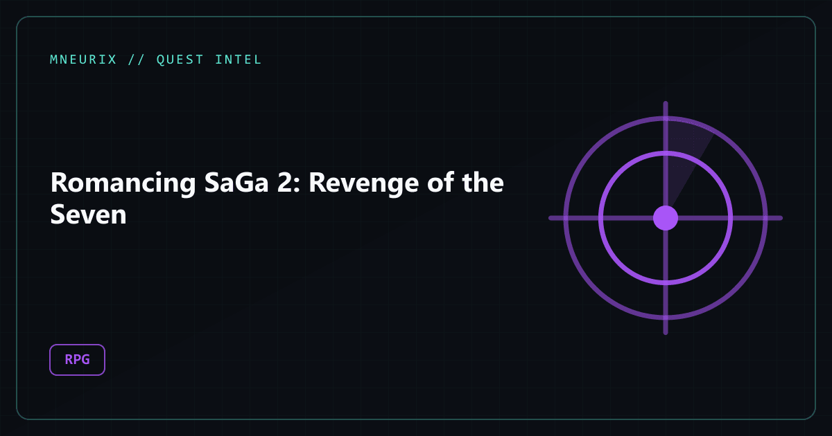 Romancing SaGa 2: Revenge of the Seven