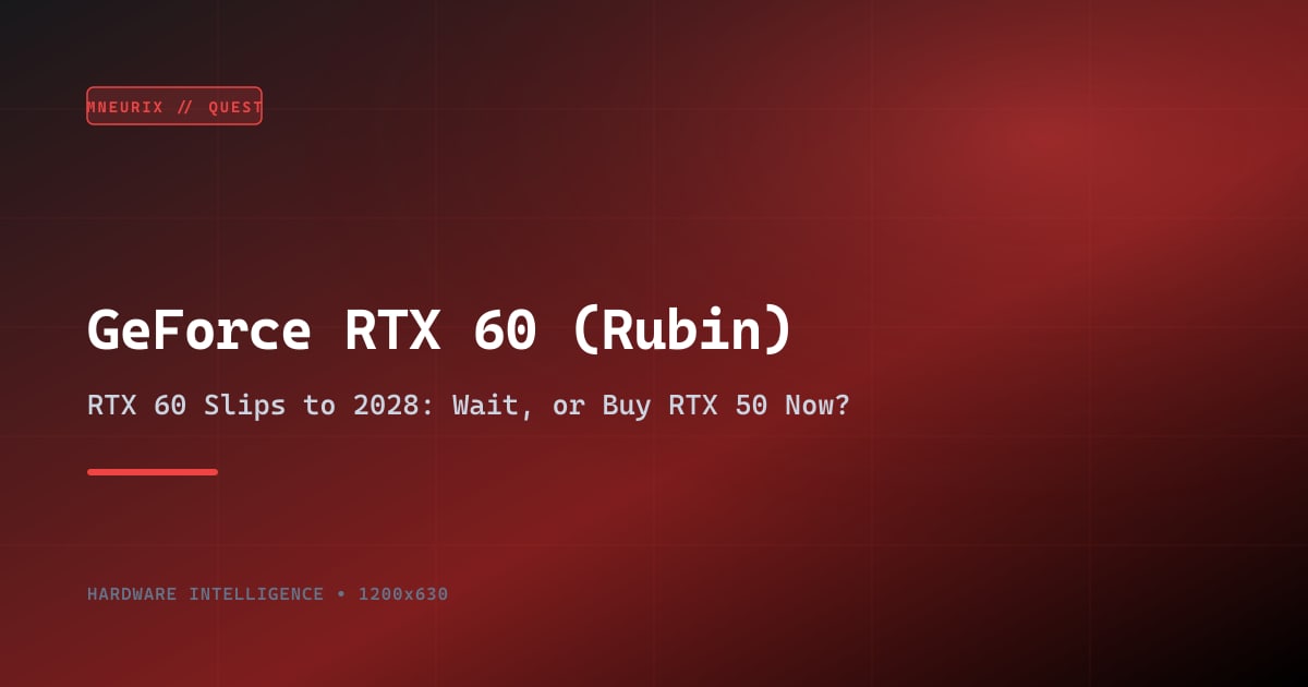 GeForce RTX 60 (Rubin)