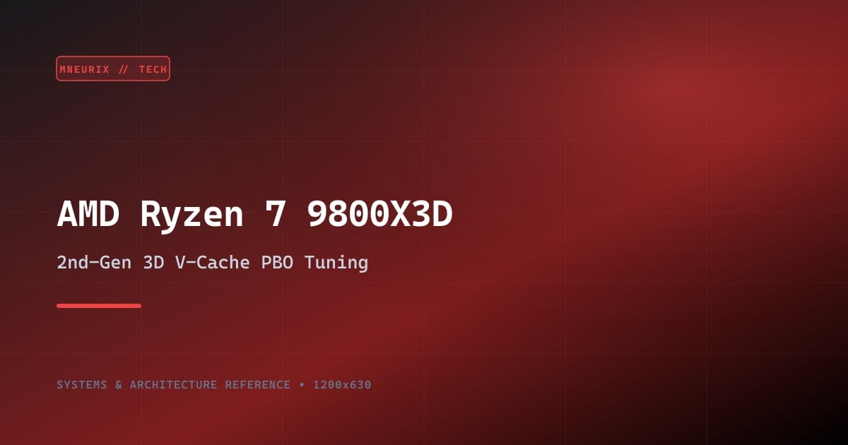 AMD Ryzen 7 9800X3D